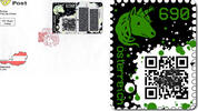 6,90 - Crypto stamp - grün - 6 stelliger Code - Österreich FDC 2019 -