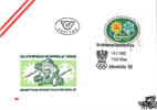 Österreich Österreich FDC 1992 - 7 S - Olympische Spiele 1992 -