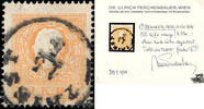 Österreich 1859 o - 2 Kreuzer - Freimarke, Kaiserkopf nach links, Type II. e, mit Attest: Dr. Ferchenbauer -