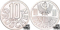 Österreich 10 Groschen 10 Groschen 2001 - stpfr. -