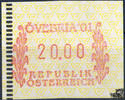 Österreich 2001 Automatenmarke ** - S 20,00 -