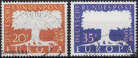 Deutschland Saarland 1957 o - EUROPA, Baum -