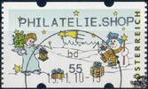 Österreich 2010 Automatenmarke o - € 0,55 - Engel und Schneemann: PHILATELIE.SHOP -
