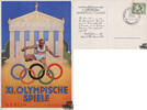Deutschland Postkarte: XI. Olympische Spiele Berlin 1936 -