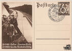 Deutschland Postkarte: Erster Spatenstich - 1000km Autobahn fertig -