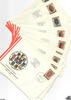 Österreich FDC 1976 - 1000 Jahre Österreich 976-1976 - Satz (9 W.) -