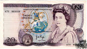 20 Pfund 1970 - Grossbritannien - bankfrisch- -