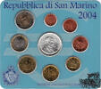 1 Cent - 2 Euro Euro 2004  KMS 2004 - San Marino 