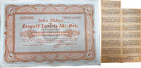12,5 Schilling 1926 - 10 Aktien der Leopold Landeis Akt. Ges. -