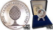 AG-Medaille 1985 - 2000 Jahre Augsburg, PP. im Etui -