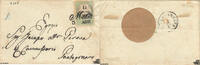 Österreich Lombardei-Venetien 1854 Brief o - 15 Centesimi - Stempelmarke auf Brief - Attest Bazant VÖB -