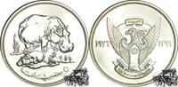 Sudan 5 Pfund 5 Pfund 1976 - Sudan Nilpferd -