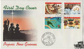Papua Neuguinea Papua-Neuguinea - Nr. 840-43 FDC Weihnachten -