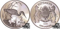 Unbekannt 2 Pula 2 Pula 1986 - Botswana, Slaty Egret -