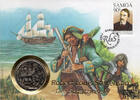 Samoa-West 5 Dollar Numisbrief Samoa 1994 - Robert Luis Stevenson -