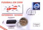 5 € Münze + 0,55 € Briefmarke Euro Numisbrief Österreich - UEFA EURO 2008 -