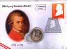 5 € Münze + 0,55 € Briefmarke Euro Numisbrief Österreich - Mozartjahr -