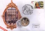 5 € Münze + 0,55 € Briefmarke Euro Numisbrief Österreich - Mozart in Salzburg -