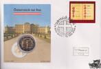 Österreich 2 € Münze + 0,55 € Briefmarke Euro Numisbrief Österreich - 50 Jahre Staatsvertrag, Wien -