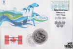 Österreich 5 € Münze + 0,05 € Briefmarke Euro Numisbrief Österreich - XXI. Olymische Winterspiele Vancouver Snowboard -
