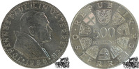 Österreich  500 Schilling 1988 - Papstbesuch - f.stpfr f.stplfr.