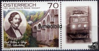 Österreich Österreich 2012 ** - € 0,70 - Eisenbahnen - Carl Ritter v. Ghega -