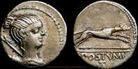 Roman Republic Denar moneyer Caius Postumius -