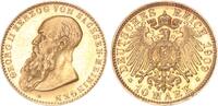 Sachsen-Meiningen 10 Mark 1909 Herzog Georg II. 1866-1914 Prachtexemplar... 6,025.30 £  +  26.01 £ shipping