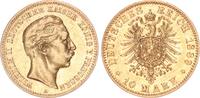 Preußen 10 Mark 1889 Kaiser Wilhelm II. 1888-1918 vz 6,892.25 £  +  26.01 £ shipping