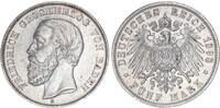 Baden 5 Mark 1898 Großherzog Friedrich I. 1852-1907 ss-vz 169.06 £  +  32.07 £ shipping