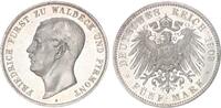 Waldeck-Pyrmont 5 Mark 1903 Fürst Friedrich Adolph 1893-1918 Prachtexemp... 4,724.88 £  +  26.01 £ shipping