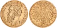 Baden 10 Mark 1901 Großherzog Friedrich I. 1852-1907 vz-st mit leichter ... 420.47 £  +  32.07 £ shipping