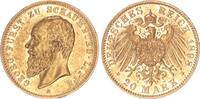 Schaumburg-Lippe 20 Mark 1898 Fürst Albrecht Georg 1893-1911 vz 3,684.54 £  +  26.01 £ shipping