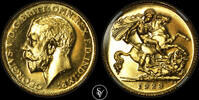 S.AFRICA 1/2 sovereign George V proof -