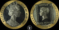 Isle of Man Crown Penny Black -
