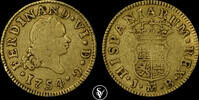 Spain 1/2 escudo 1754 Ferdinand VI  242.75 £  +  21.67 £ shipping
