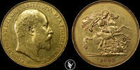 Great Britain 5 pounds 1902 Edward VII  3,554.50 £  +  30.34 £ shipping