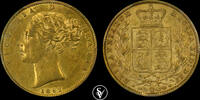Great Britain sovereign 1862 Victoria shield Wide Date AU53 PCGS 676.22 £  +  30.34 £ shipping
