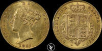 Great Britain 1/2 Sovereign 1861 Victoria shield MS62 PCGS 780.26 £  +  30.34 £ shipping