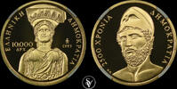 GREECE 10.000 drachmai 2500th Anniversary of Democracy -