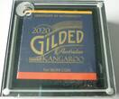 Australien 1 Dollar 2020 1 oz Känguru (Vergoldet) BU im Etui mit Umverpackung und Zertifikat