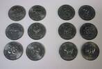 Somalia, Somali Republic 12 x 10 Scellini (Shillings) Die 12 Chinesischen Tierkreiszeichen -