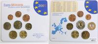 Deutschland, Germany, BRD 3,88 Euro Euro-Kursmünzensatz (Baden-Württemberg Stuttgart) -