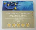 Deutschland, BRD, Germany 5 x 2 Euro 10 Jahre Europäische Währungsunion -