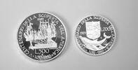 Italien, Italy 200 Lire & 500 Lire 500. Jahrestag der Entdeckung Amerikas (Christoph Kolumbus) -