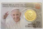 Vatikan, Vatikanstadt 50 Cent 2014 Papst Franziskus ST in Coincard 4.33 £  +  16.47 £ shipping