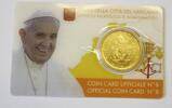 Vatikan, Vatikanstadt 50 Cent 2017 Papst Franziskus ST in Coincard 6.07 £  +  16.47 £ shipping