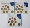 Deutschland, BRD, Germany 5 x 5,88 Euro Euro-Kursmünzensatz Set + 2 Euro Gedenkmünze Hamburg -