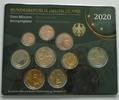 Deutschland, BRD, Germany 5,88 Euro Euro-Kursmünzensatz + 2 Euro Gedenkmünze Brandenburg -