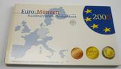 Deutschland, BRD, Germany 3,88 Euro offizieller Euro-Kursmünzensatz -
